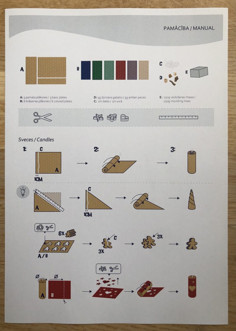 Žvakių ir žvakidžių gamybos rinkinys „Natūrali šviesa“. NAUJIENA!!!