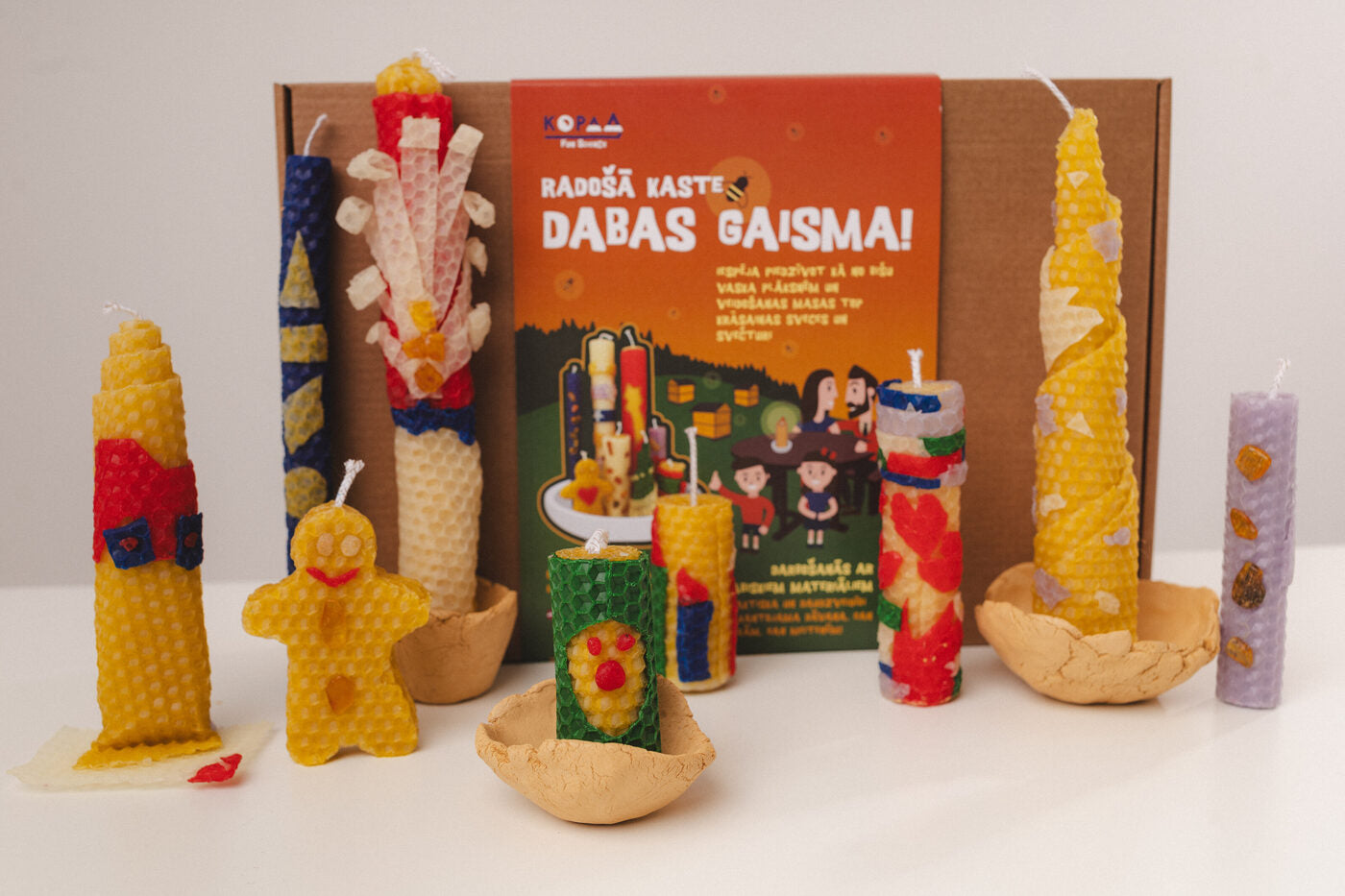 Žvakių ir žvakidžių gamybos rinkinys „Natūrali šviesa“. NAUJIENA!!!