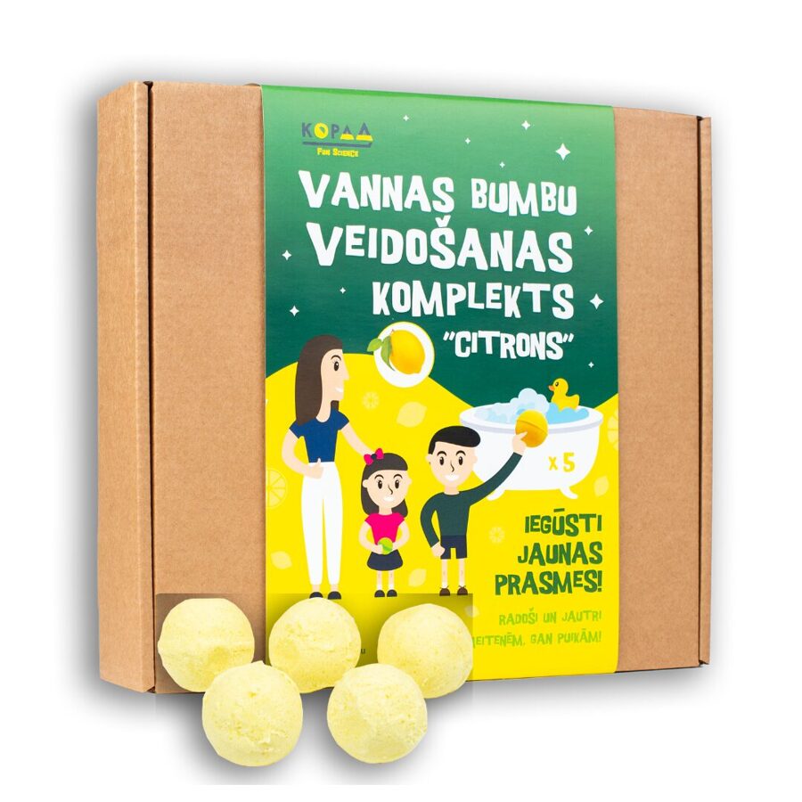 Vonios bombų gamybos rinkinys „Citrina“