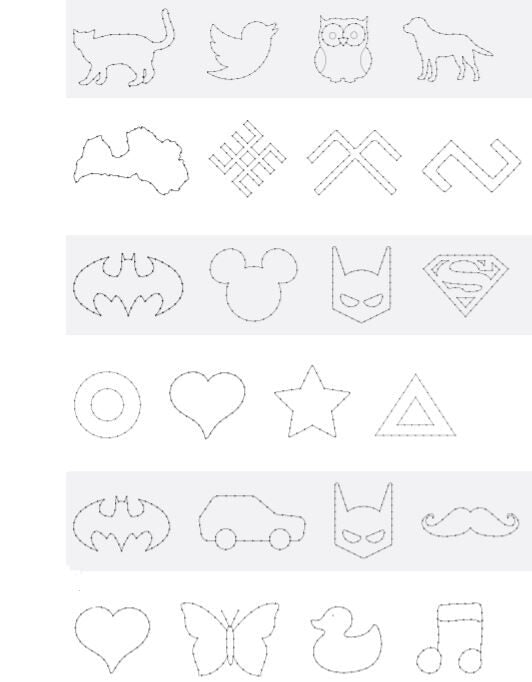 Individualus vinių šablonas